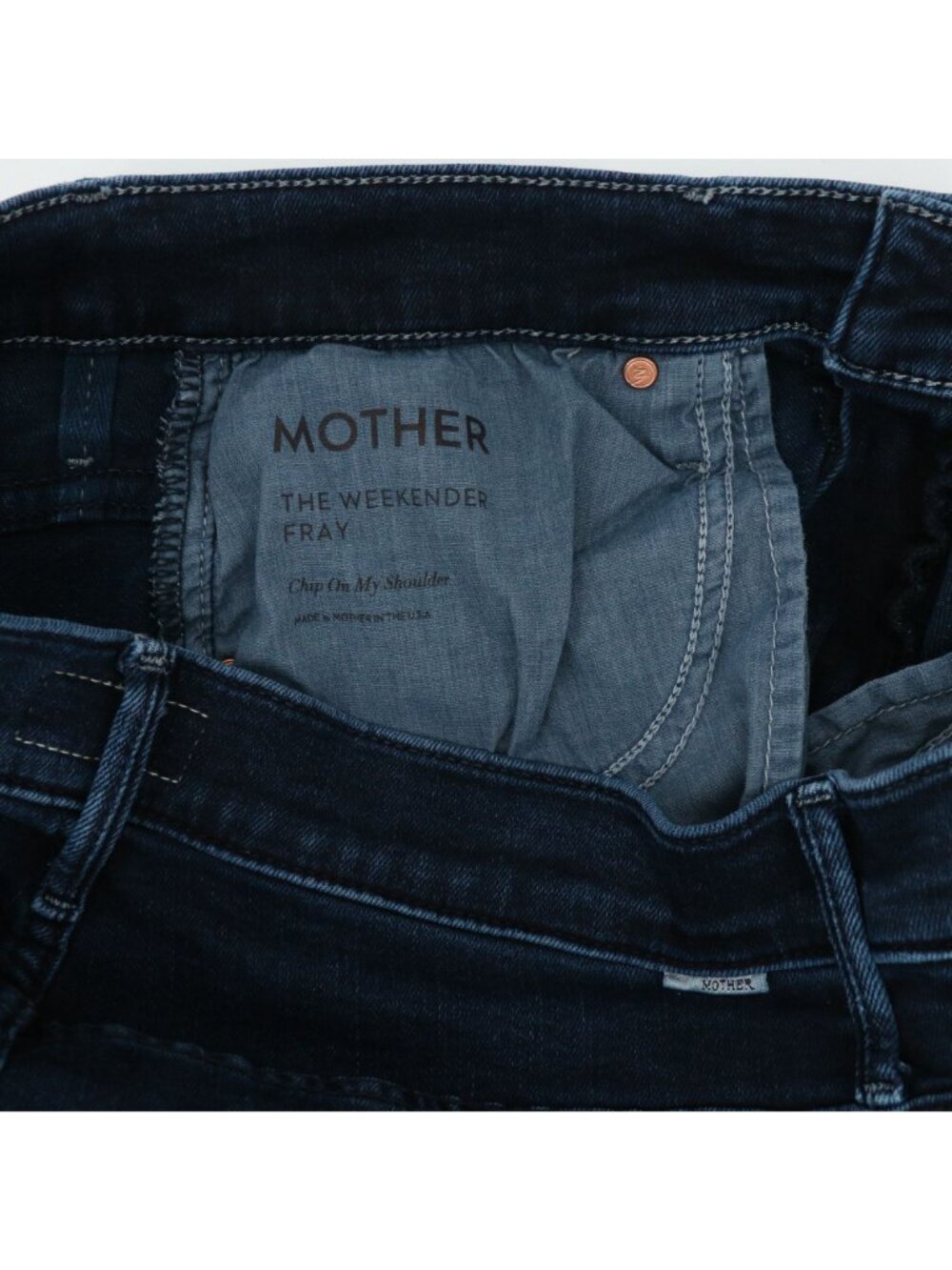 Mother The Weekender Fray Chip On My Shoulder Mid Rise Flare Jeans 29 - Picture 7 of 9